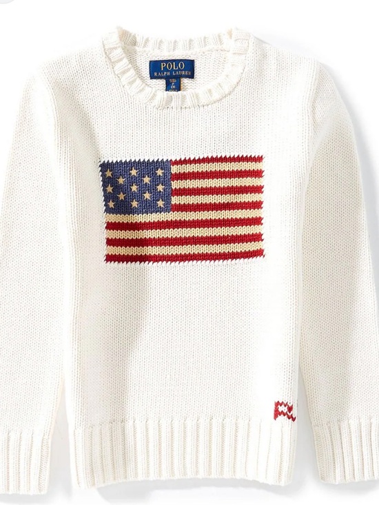 Ralph Lauren Sweaters - Polo Ralph Lauren Iconic American Flag Cotton Sweater